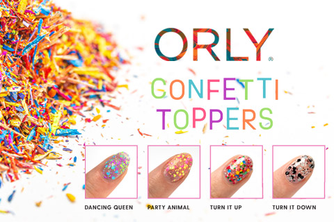 ORLY CONFETTI TOPPERS